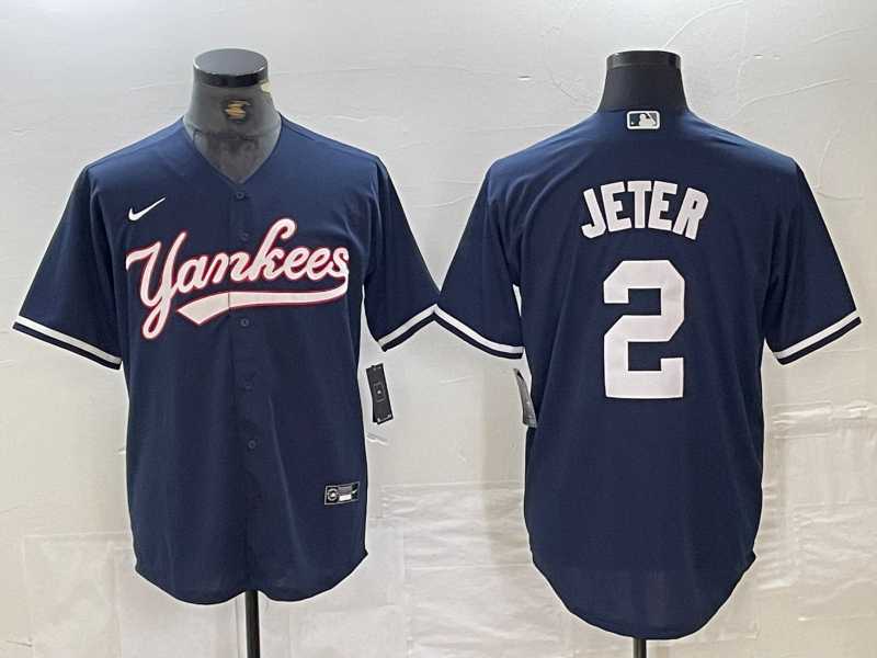 Men's New York Yankees #2 Derek Jeter Navy Cool Base Stitched Baseball Jersey,We sell and wholesale Men's New York Yankees #2 Derek Jeter Navy Cool Base Stitched Baseball Jersey on line form chian!